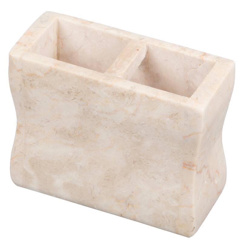 Creative Home Champagne Marble Toothbrush Holder, Tooth Brush Holder - Beige - Beige