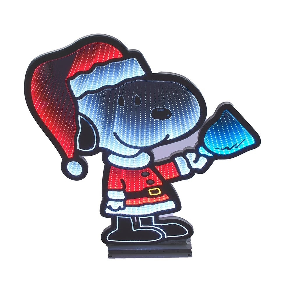 Kurt Adler Peanuts 35.4-Inch Snoopy with Bell Outdoor Infinity