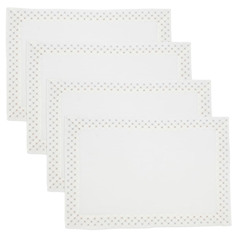 Polished Patterns Metallic Lattice Placemat (Set of 4)