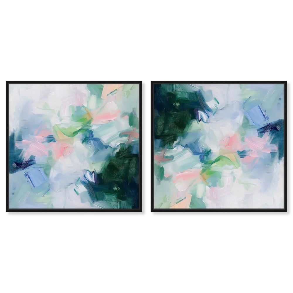 Soft Blues Canvas by Art Remedy