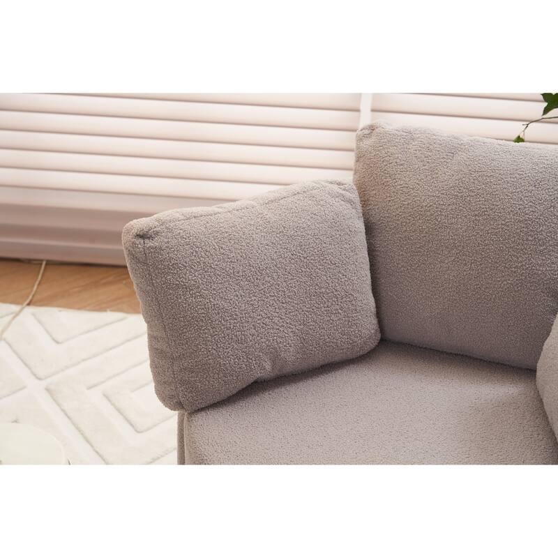 31.5" Swivel Barrel Chair with Storage