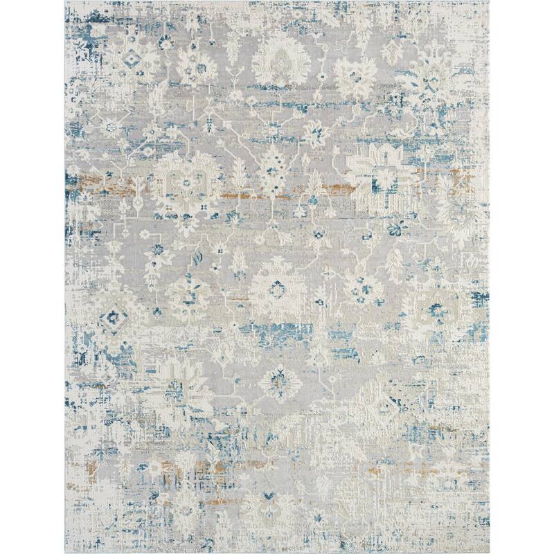 Borderless Transitional Abstract Area Rug