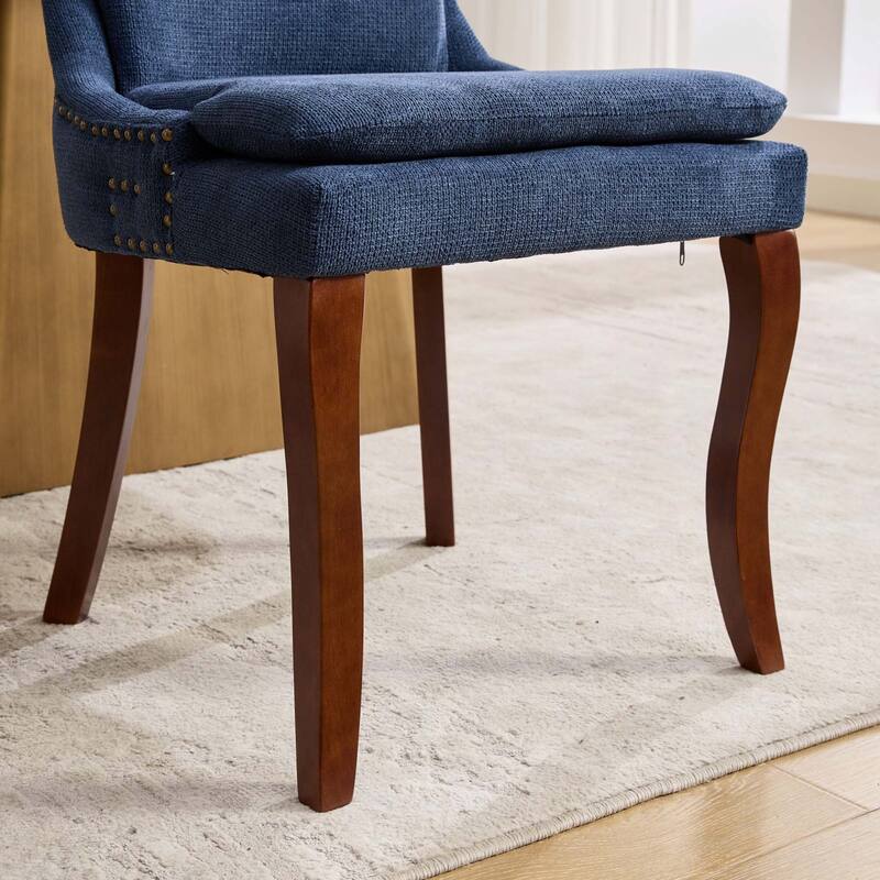 Chenille Dining Chairs Set of 2