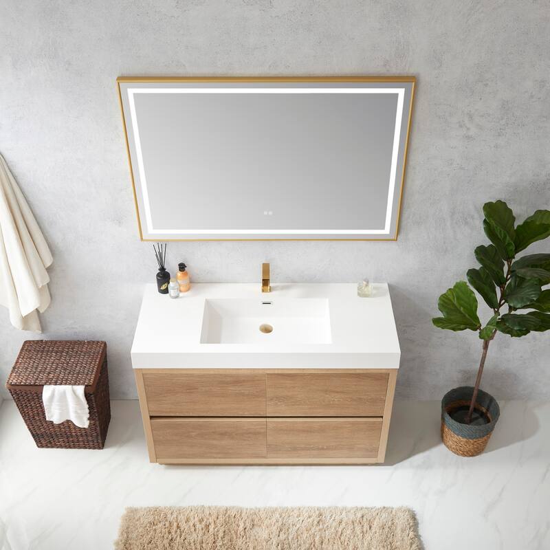 Miseno MV703048 Huesca 48" Free Standing Single Basin Vanity Set with