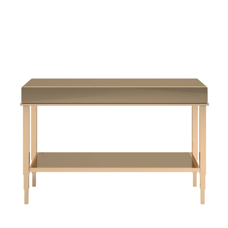 Camille Mirrored TV Stand Console Table with Drawer by iNSPIRE Q Bold