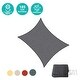 preview thumbnail 10 of 13, 12ft x 12ft Rectangle Sun Shade Sail Canopy Awning UV Block for Outdoor Patio Garden.