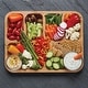 preview thumbnail 7 of 7, Farberware Build-a-Board Cutting Board with Compartments and Clear Locking Lid for Charcuterie, Snacks