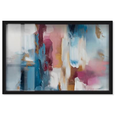 Rosy and Ocean Hues II Shadowbox by Art Remedy