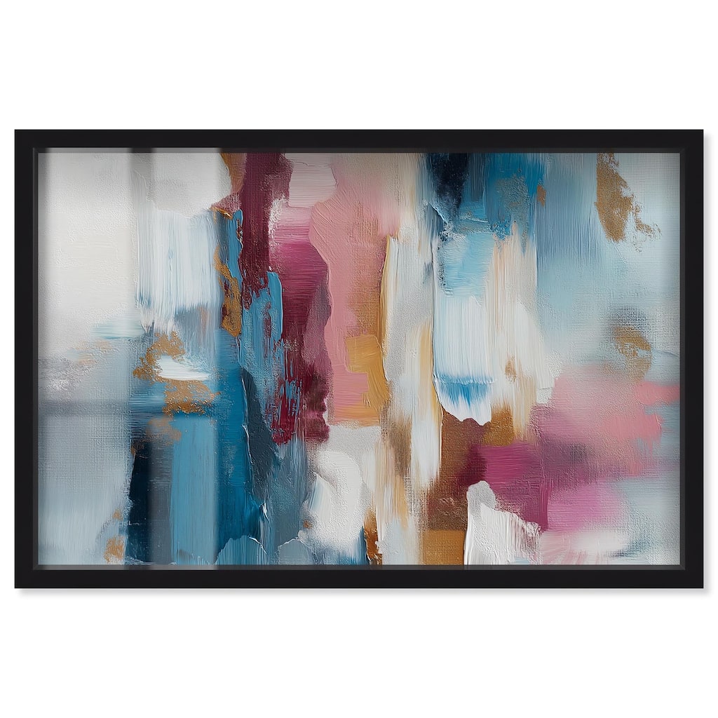 Rosy and Ocean Hues II Shadowbox by Art Remedy