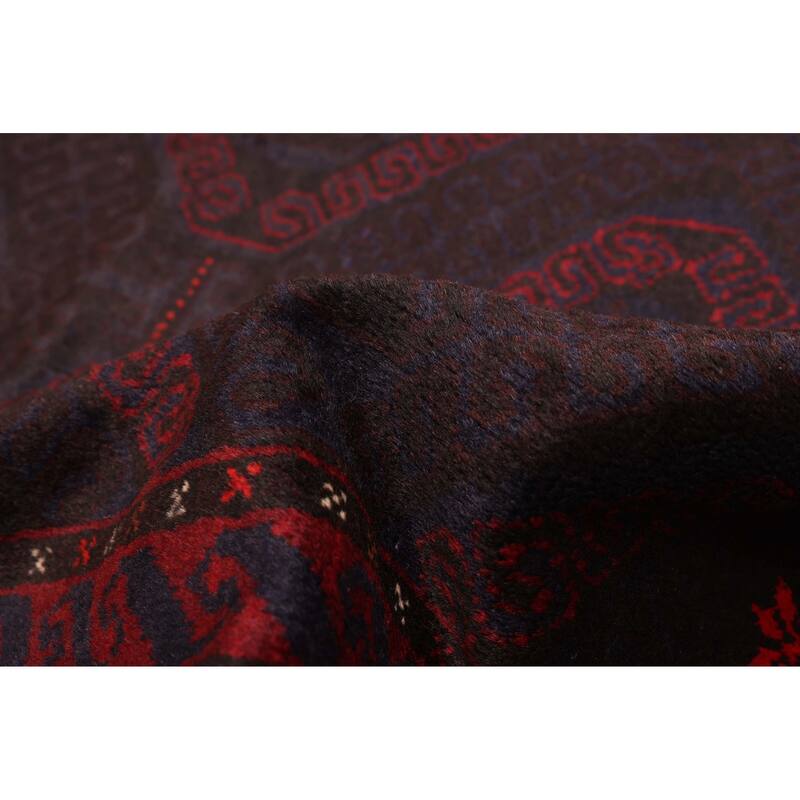 ECARPETGALLERY Hand-knotted Teimani Dark Brown Wool Rug - 3'7 x 6'4