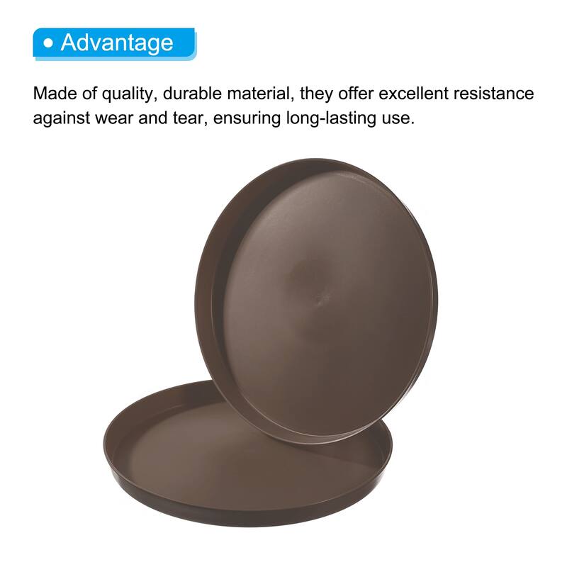 11.5" x 1" Round Restaurant Serving Trays, 2 Pack Food Service Tray