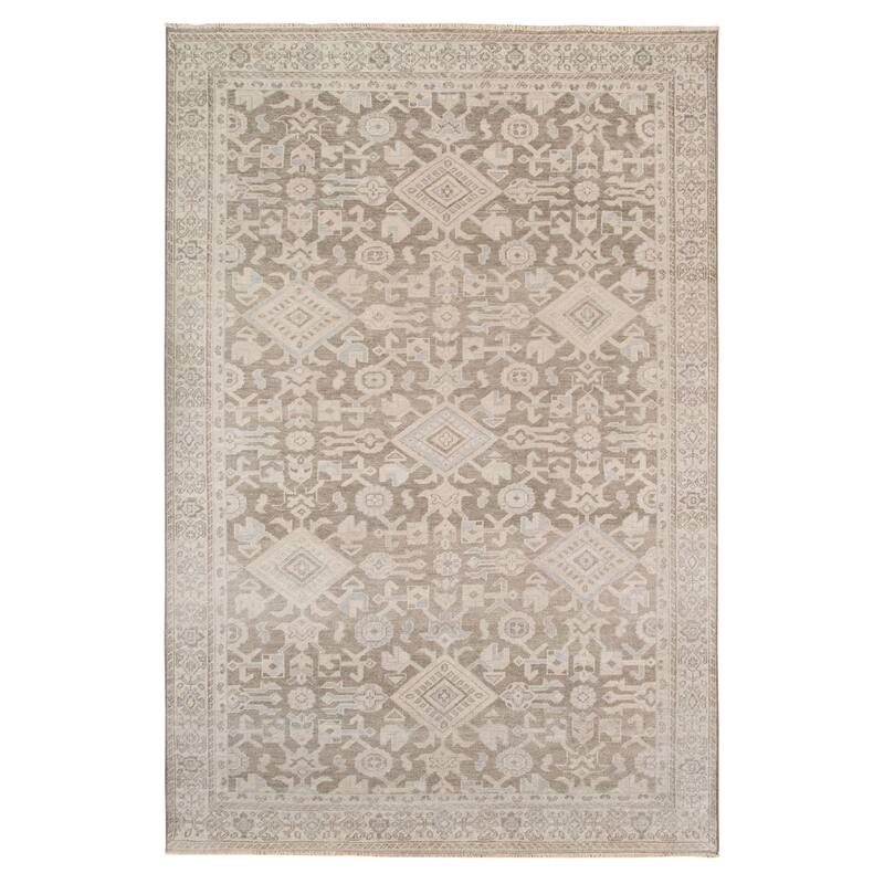 Ainsley Mesilla Classic Bordered Hand-Knotted Area Rug
