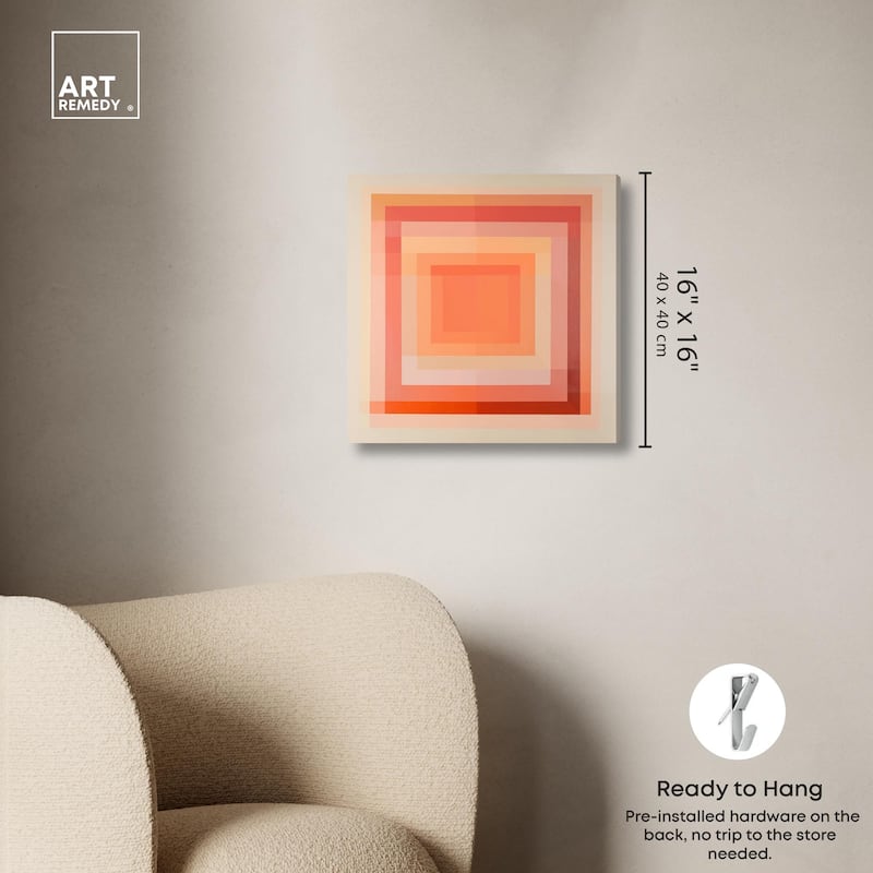 Minimal Color Blocks III Canvas by Art Remedy, Gallery Wrapped