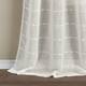 Lush Decor Farmhouse Textured Grommet Sheer Window Curtain Panel Pair