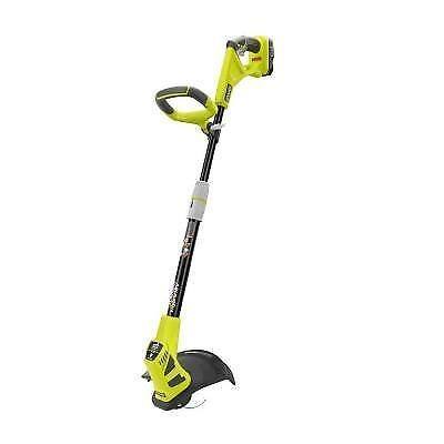 Shop Ryobi One 18 Volt Lithium Ion Hybrid Electric Cordless String Trimmer Edger 1 3 Ah Battery And Charger Included Refurbished Overstock 19216887