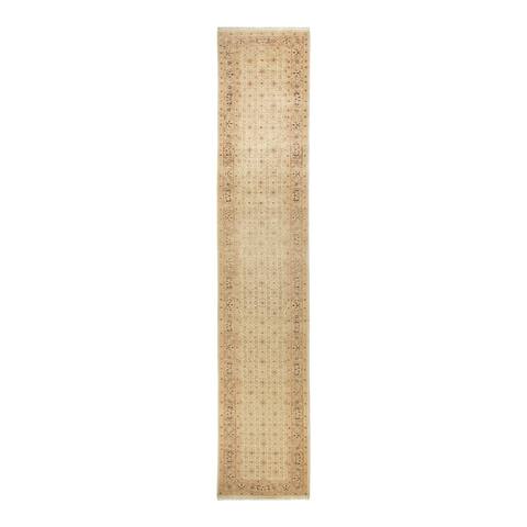 Overton Mogul, One-of-a-Kind Hand-Knotted Runner - Ivory, 2' 9" x 14' 6" - 2' 9" x 14' 6"