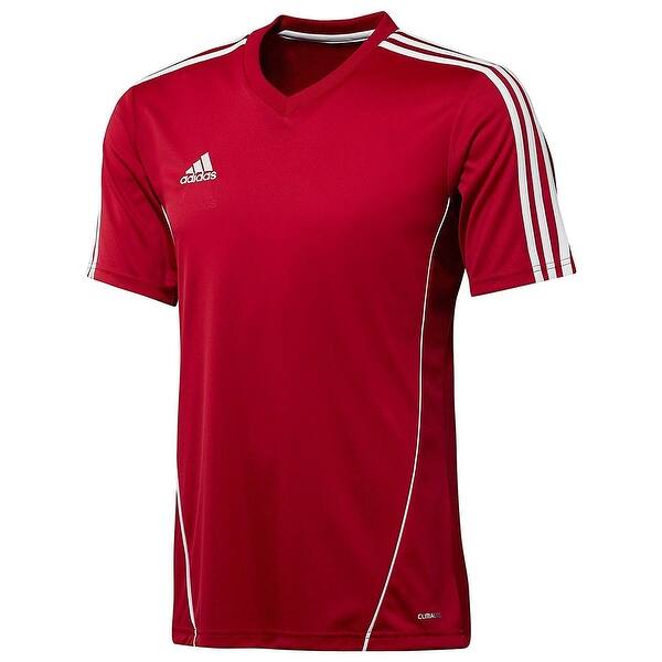 Shop Adidas Boys Estro 12 Soccer Jersey T Shirt Red White Size Youth Red Overstock 27297582