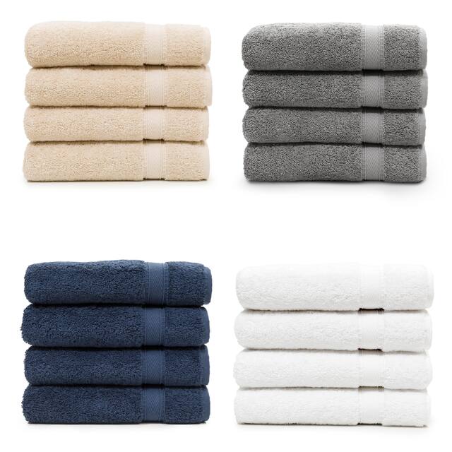 Authentic Hotel Spa Turkish Cotton Hand Towels (Set of 4)