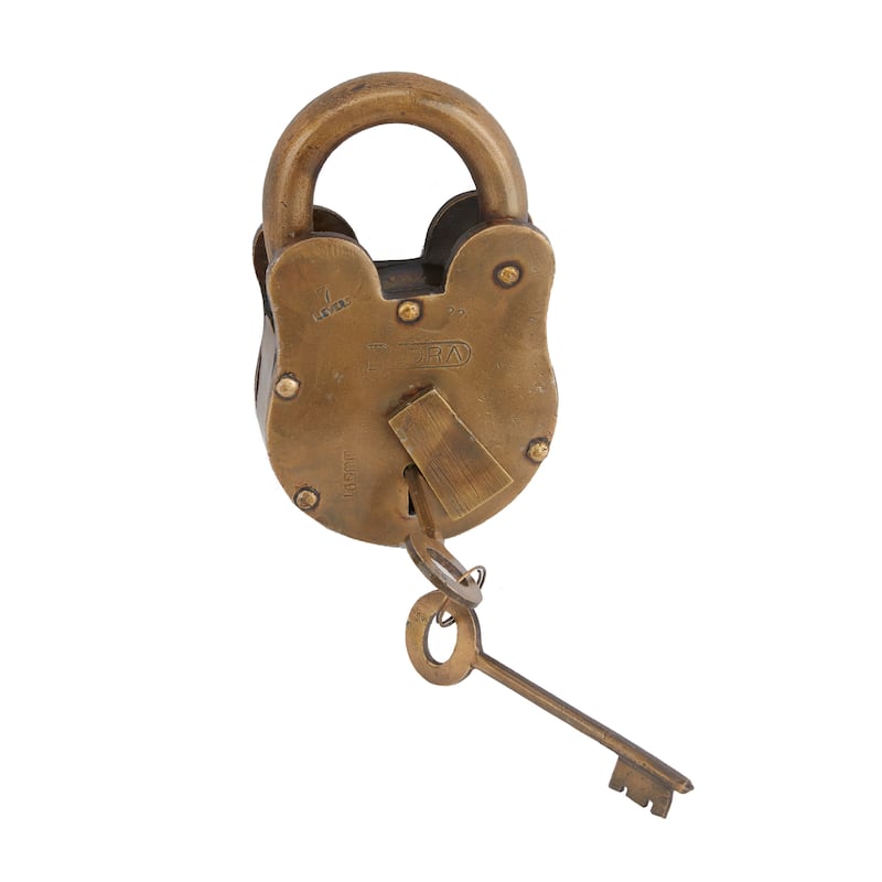 Brass Metal Eclectic Lock And Key