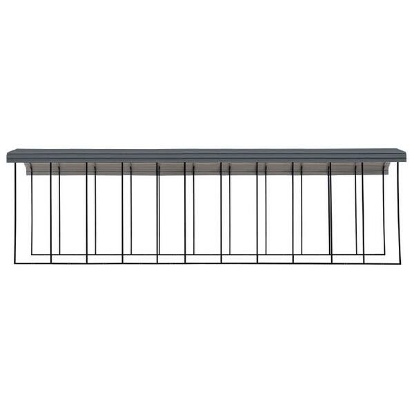 Shop Arrow Heavy Duty Galvanized Steel Metal Rv Carport And Multiuse Shelter Shade For Large Vehicles Charcoal 51 L X 14 W X 14 H On Sale Overstock 31087955