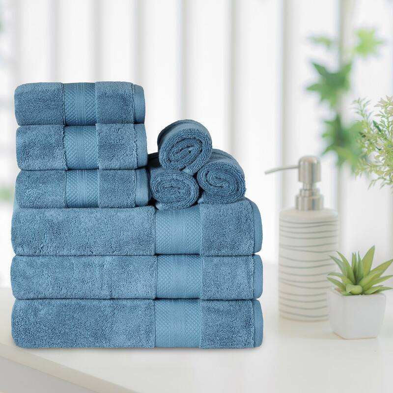 Blue Nile Mills Rio Turkish Cotton 9 Piece Towel Set