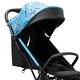 preview thumbnail 3 of 6, RoyalBaby 360 Classic Seat Compact Fold Portable Travel Stroller, Black/Blue - Multicolored - 15.2