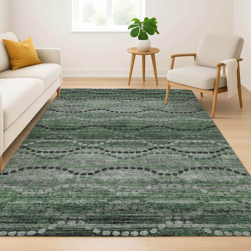 Premium Washable Super Soft Boho Stripes Mayfield Rug