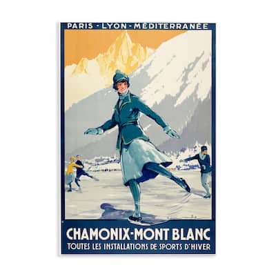 Stupell Vintage Ice Skating Advertisement Wall Plaque Art Design By Marcus Jules