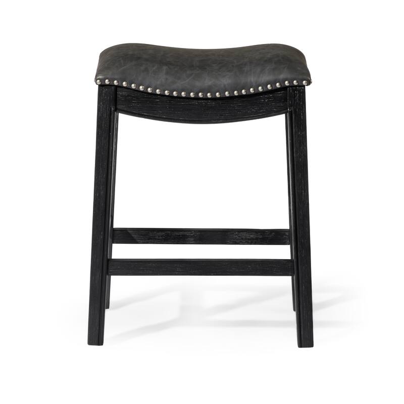 Maven Lane Adrien Saddle Kitchen Dining Stool