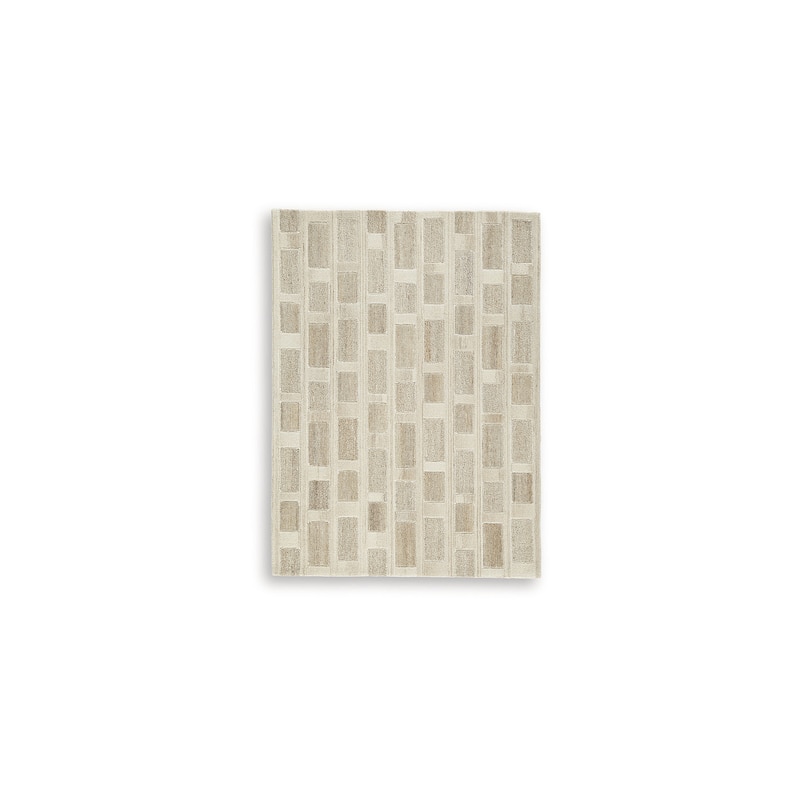 Signature Design by Ashley Lisgrove Brown/White Area Rug