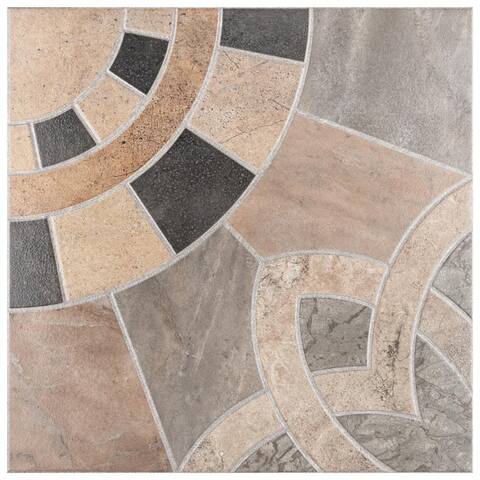Merola Tile Cartago Azul 17.75" x 17.75" Ceramic Floor and Wall Tile