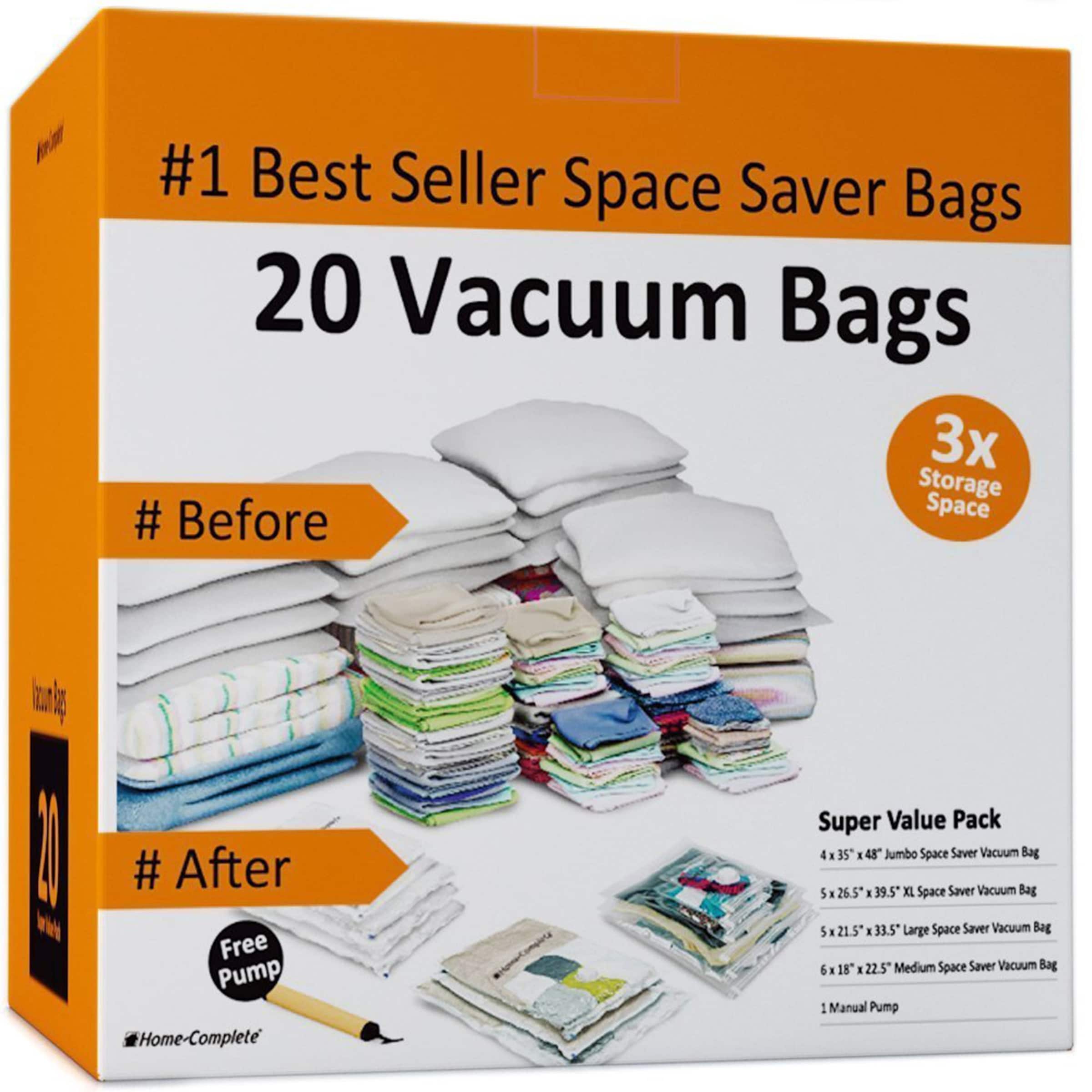 Home Complete 20 Vacuum Storage Bags Space Saver Set