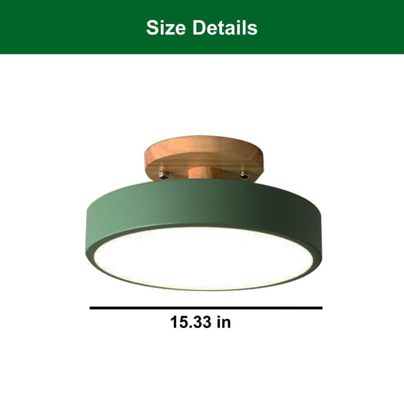 1 Light led light green light fixture metal ceiling light - N/A