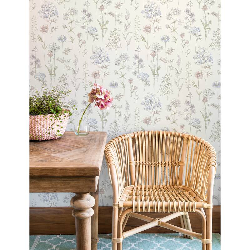 Chesapeake Bergamot Lavender Wildflower Wallpaper