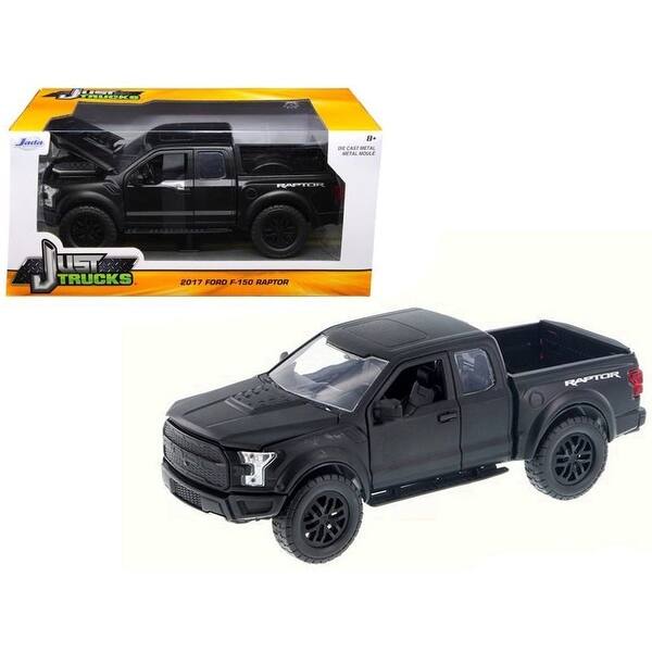 Shop 2017 Ford F 150 Raptor Pickup Truck Matt Black Just Trucks 1 24 Diecast Model Car By Jada On Sale Overstock 30081361
