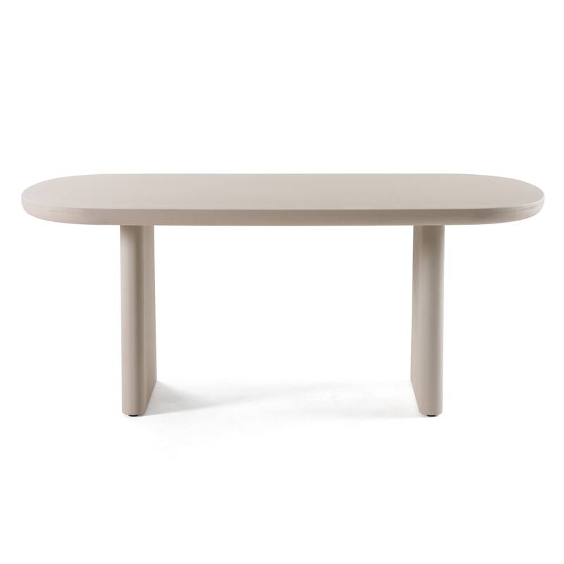 Modrest Evermore Modern Grey Faux Cement Coffee Table