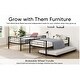 preview thumbnail 6 of 11, Twin Bunk Bed with Trundle,Save Space or Split Into 2 Beds,Metal Frame Twin Bed Can be Divided Into Two Beds