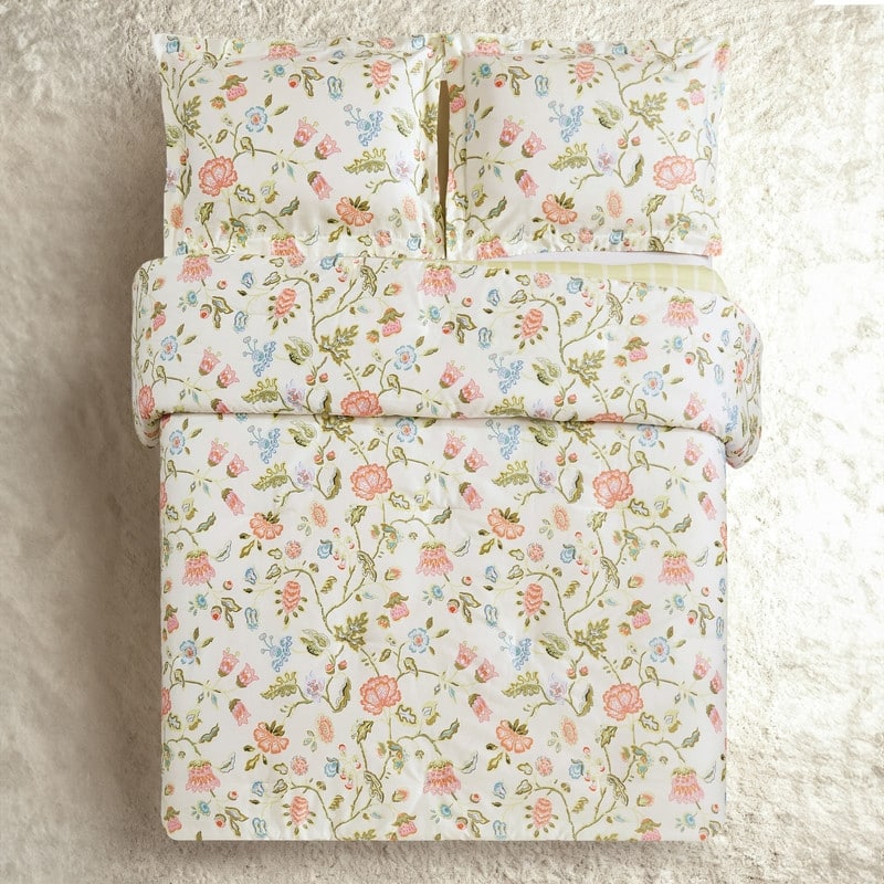 Spartina 449 Sugar Mill Jacquard 3-Piece Reversible Cotton Sateen Comforter Set