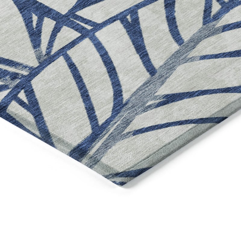 HomeRoots Floral Transitional Rectangle Outdoor Rug
