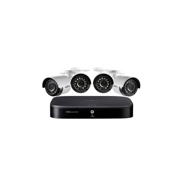 Lorex dp181-42nae 1080p full hd 8-channel security system with 1 tb dvr and four 1080p night vision bullet cameras wit