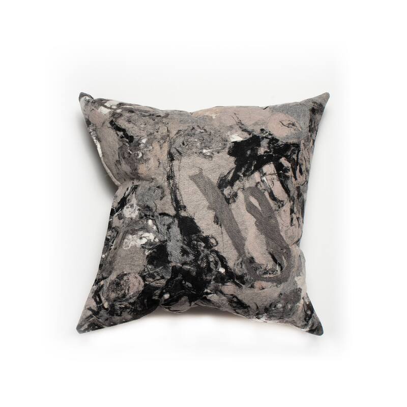Liora Manne Verve I Quarry Indoor Pillow - 18" x 18" - Grey - Single