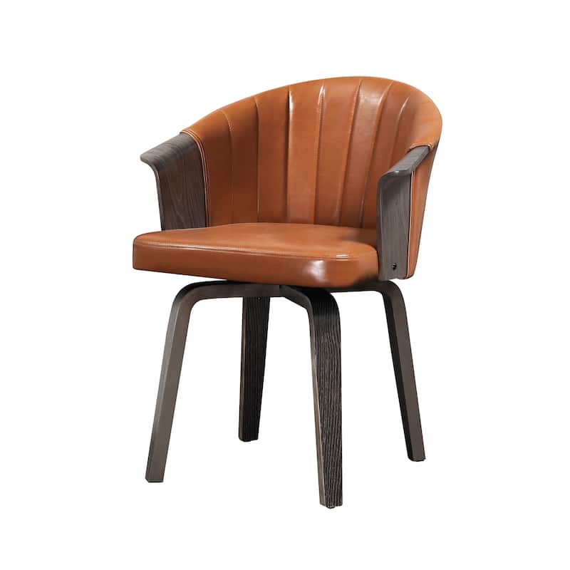 Art Leon Mid-century Swivel Accent Armchair