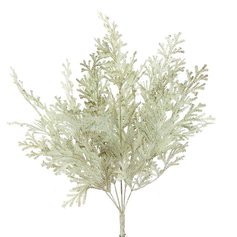 20"H Faux Fern Bush Fall Autumn Decoration - N/A