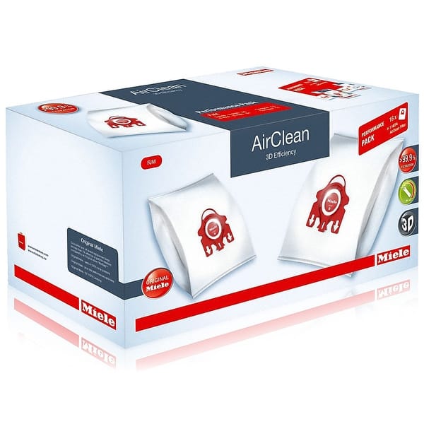 New Miele Genuine Vacuum Cleaner AirClean Dust Bags Type FJM Pack of 8