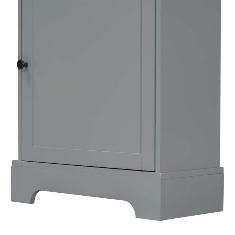 Modern Wooden Bathroom Linen Cabinet