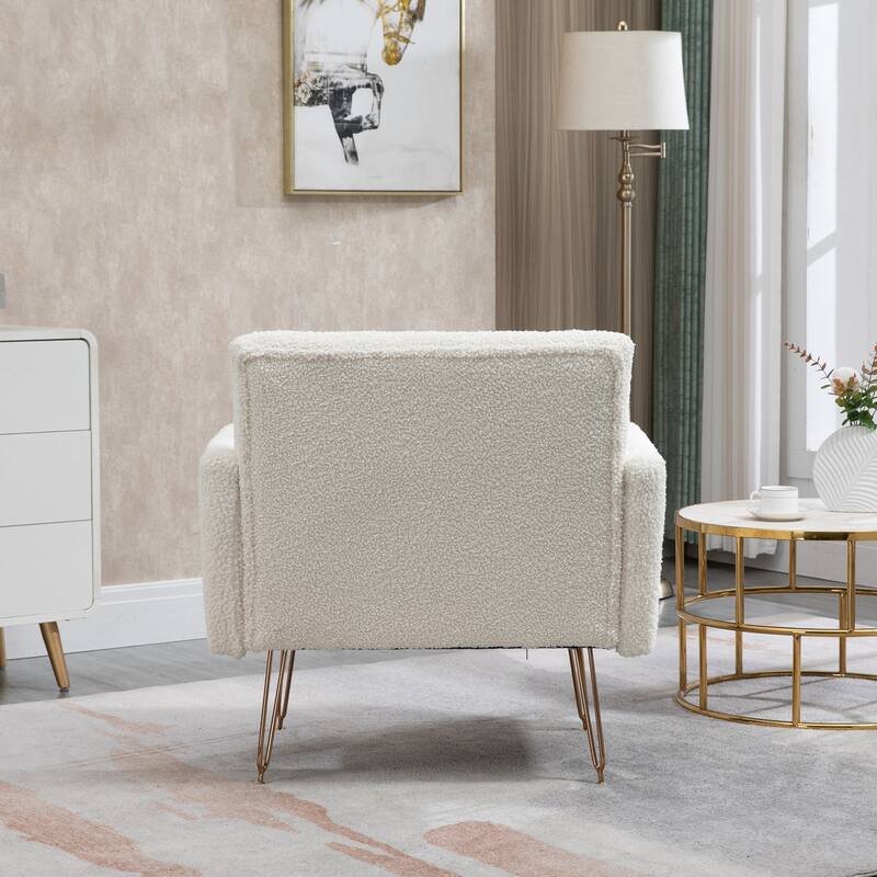 Modern Velvet Single Reading Chairs with Arm Set of 2