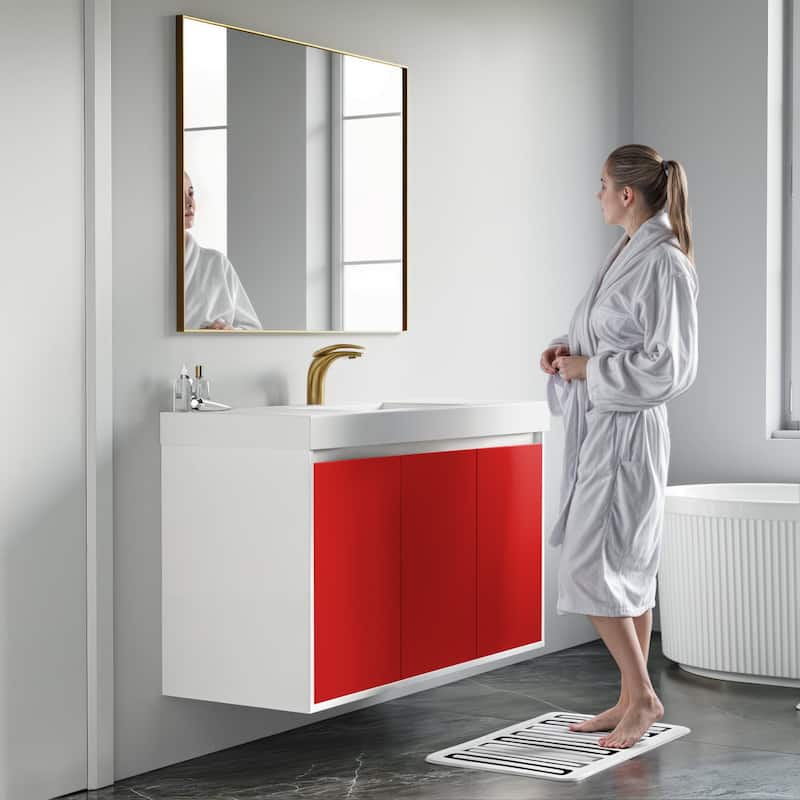 Kennan 48" Single Bathroom Vanity Set with Rectangle Legs