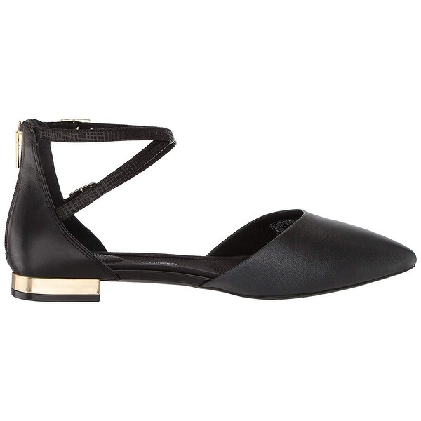 rockport ankle strap flats