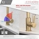 preview thumbnail 19 of 49, STYLISH Kitchen Sink Faucet Single Handle Pull Down Dual Mode in Stainless Steel - Faucet Height: 14 1/8" | Spout Height: 6 3/4"