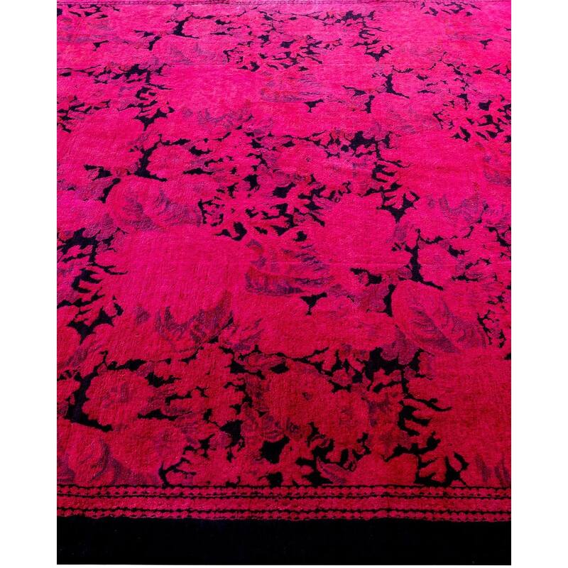 Fine Vibrance One-of-a-Kind Handmade Area Rug - Pink, 5' 10" x 9' 0" - 5' 10" x 9' 0"